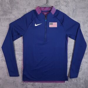 NIKE 2021/2023 USA International Team Pro Elite Half Zip Jacket Mens XS